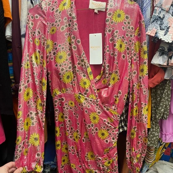 ROCOCO SAND pink floral dress - Picture 2 of 5